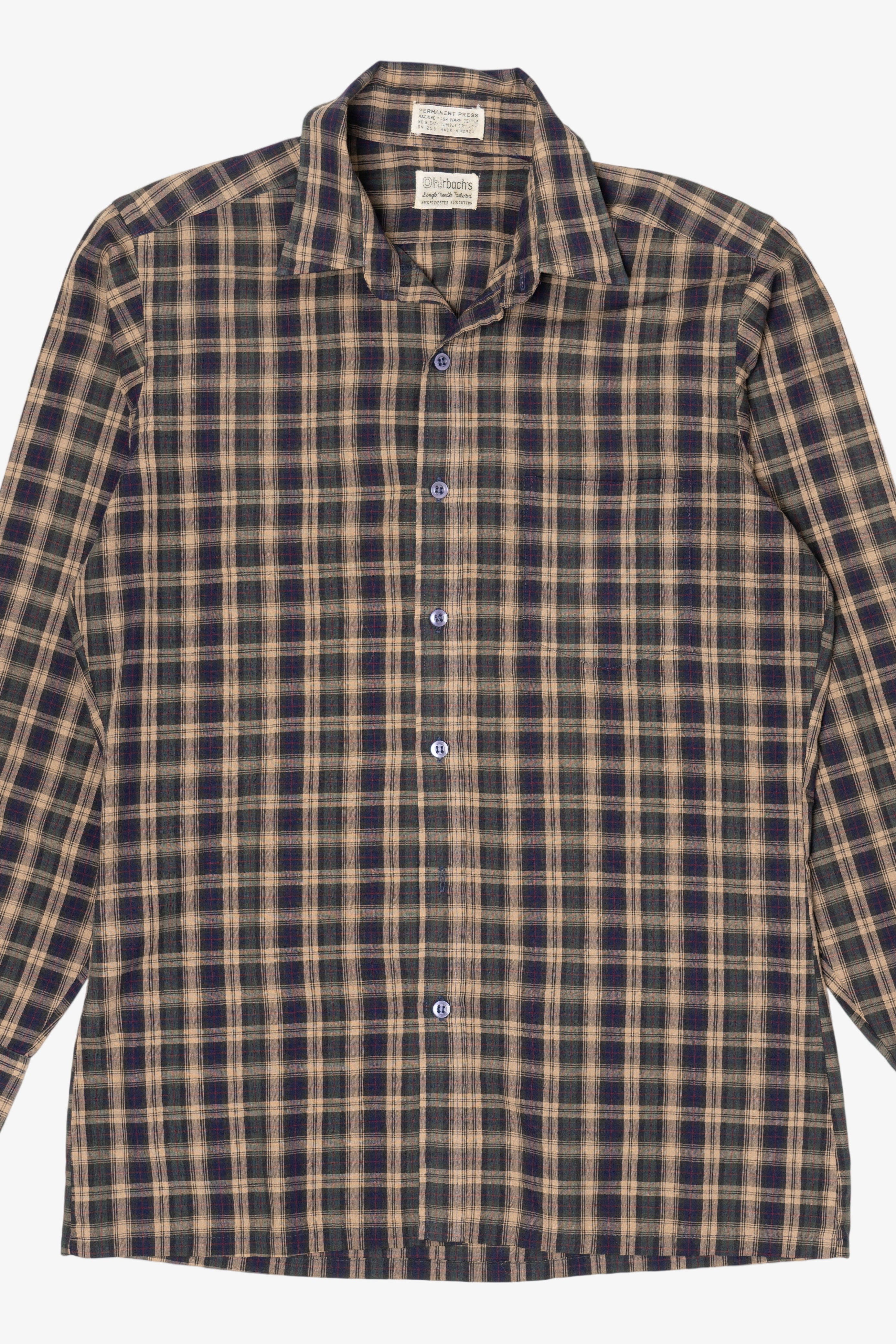 Vintage Ohrbach's Single Needle Tailoring Button Up Shirt (1980s)