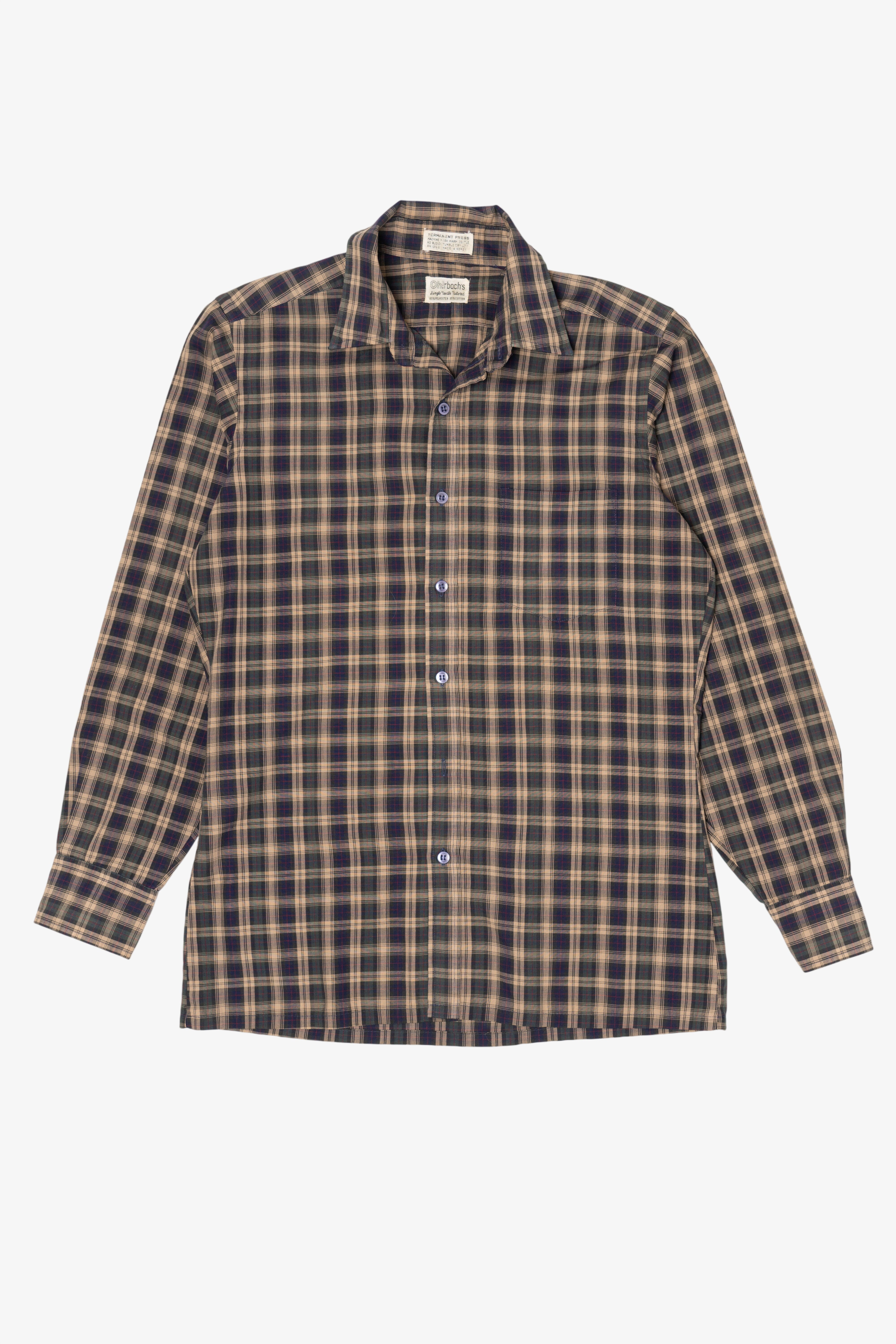 Vintage Ohrbach's Single Needle Tailoring Button Up Shirt (1980s)