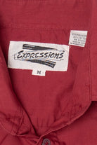 Vintage Red Expressions Button Up Shirt (1990s)