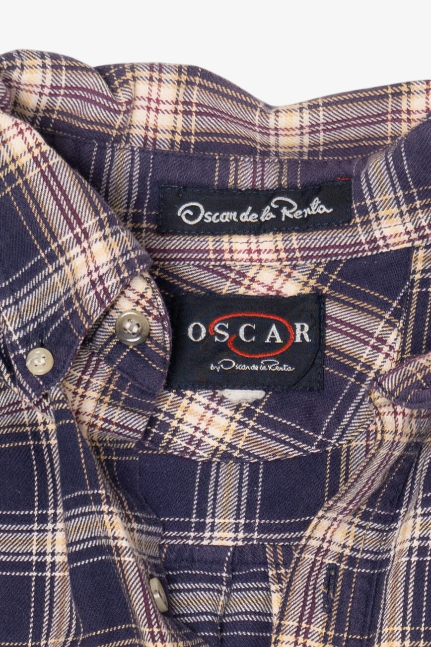 Vintage Navy Blue Oscar de la Renta Button up Shirt (1990s)