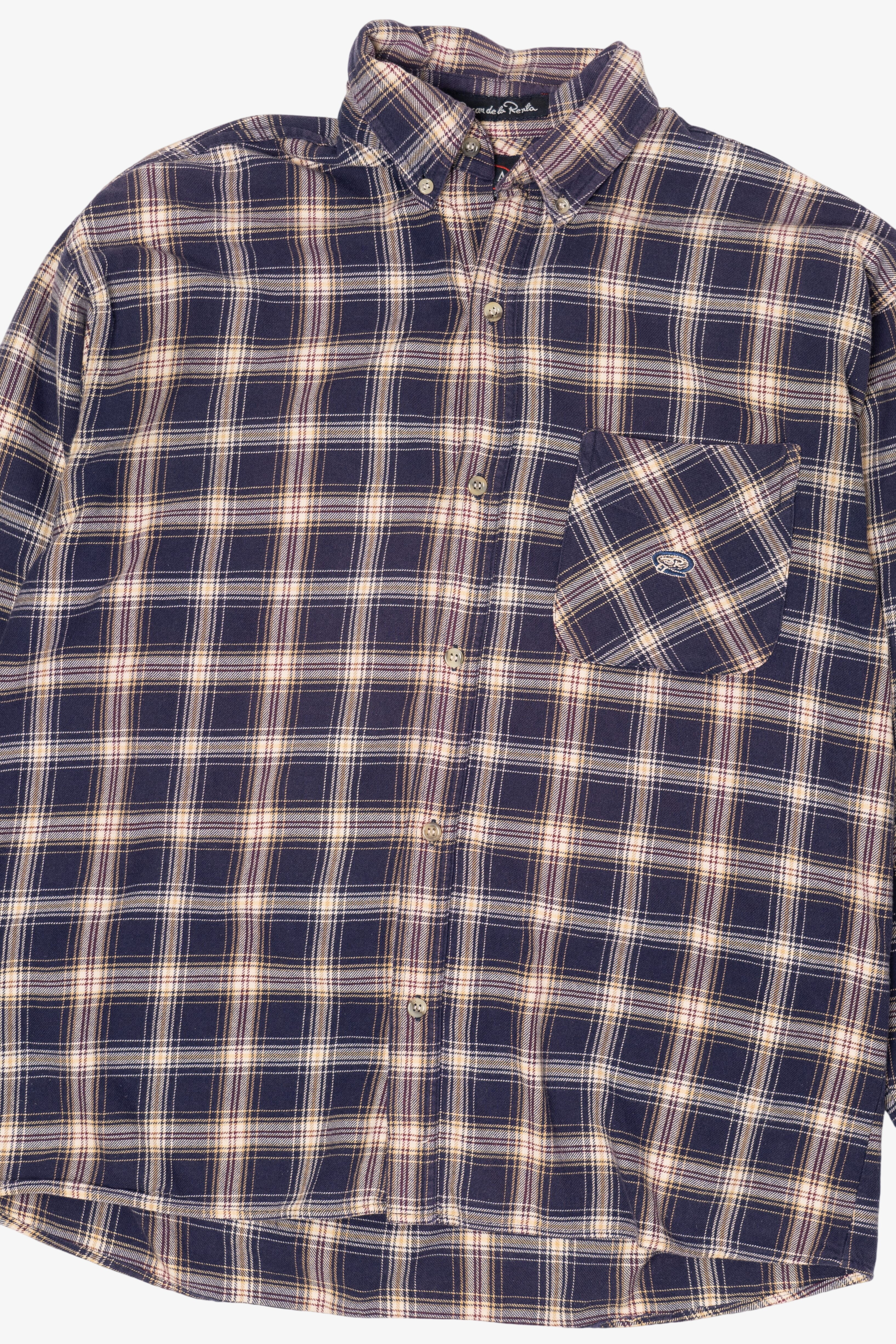 Vintage Navy Blue Oscar de la Renta Button up Shirt (1990s)