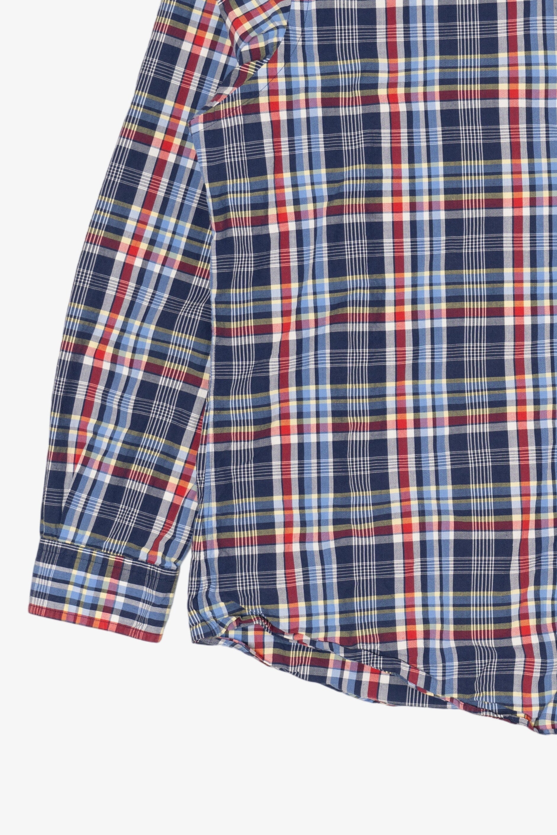 Vintage Navy Blue Plaid Ralph Lauren Button Up Shirt (2000s)