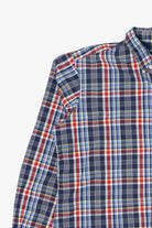 Vintage Navy Blue Plaid Ralph Lauren Button Up Shirt (2000s)