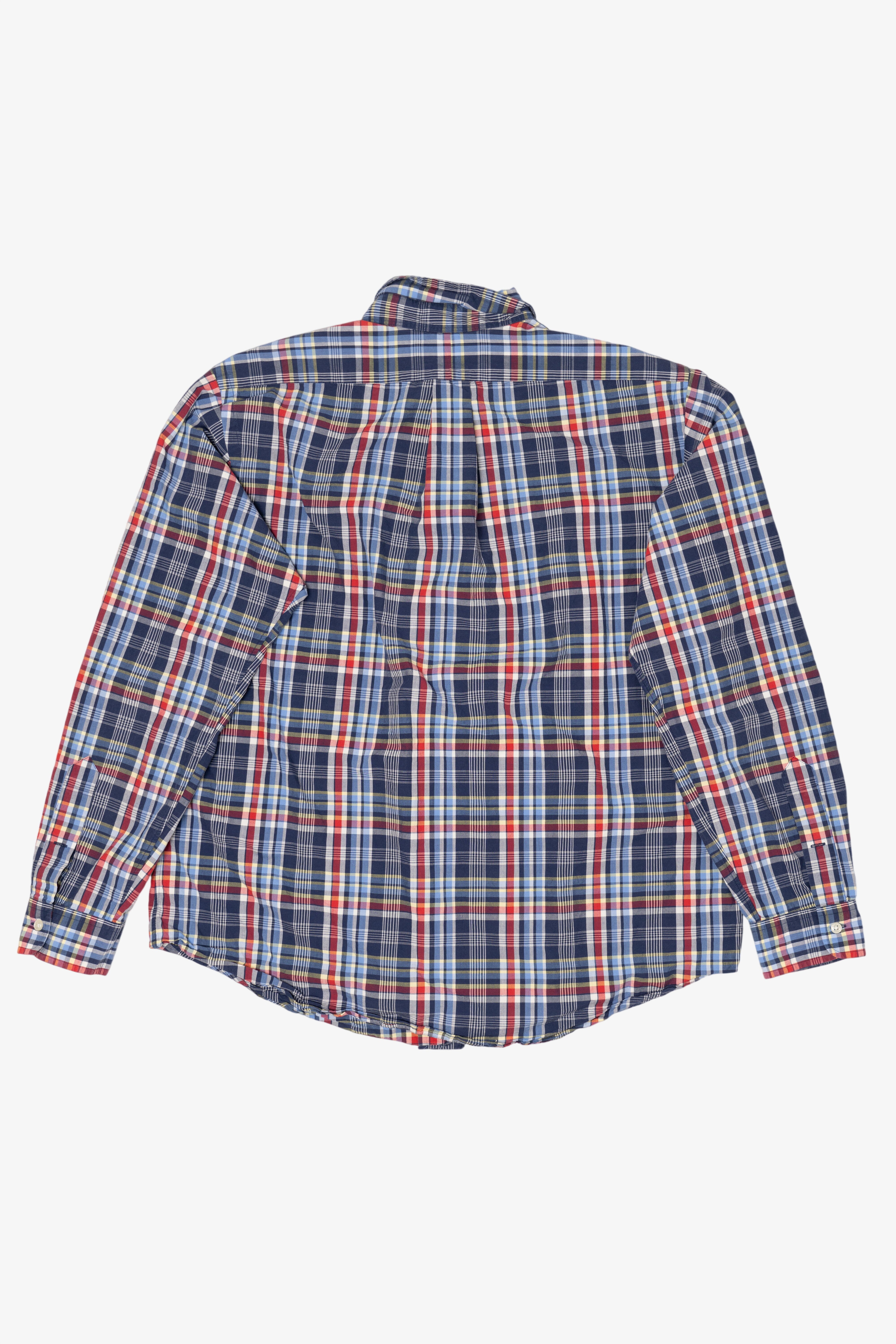 Vintage Navy Blue Plaid Ralph Lauren Button Up Shirt (2000s)