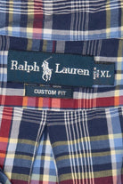 Vintage Navy Blue Plaid Ralph Lauren Button Up Shirt (2000s)