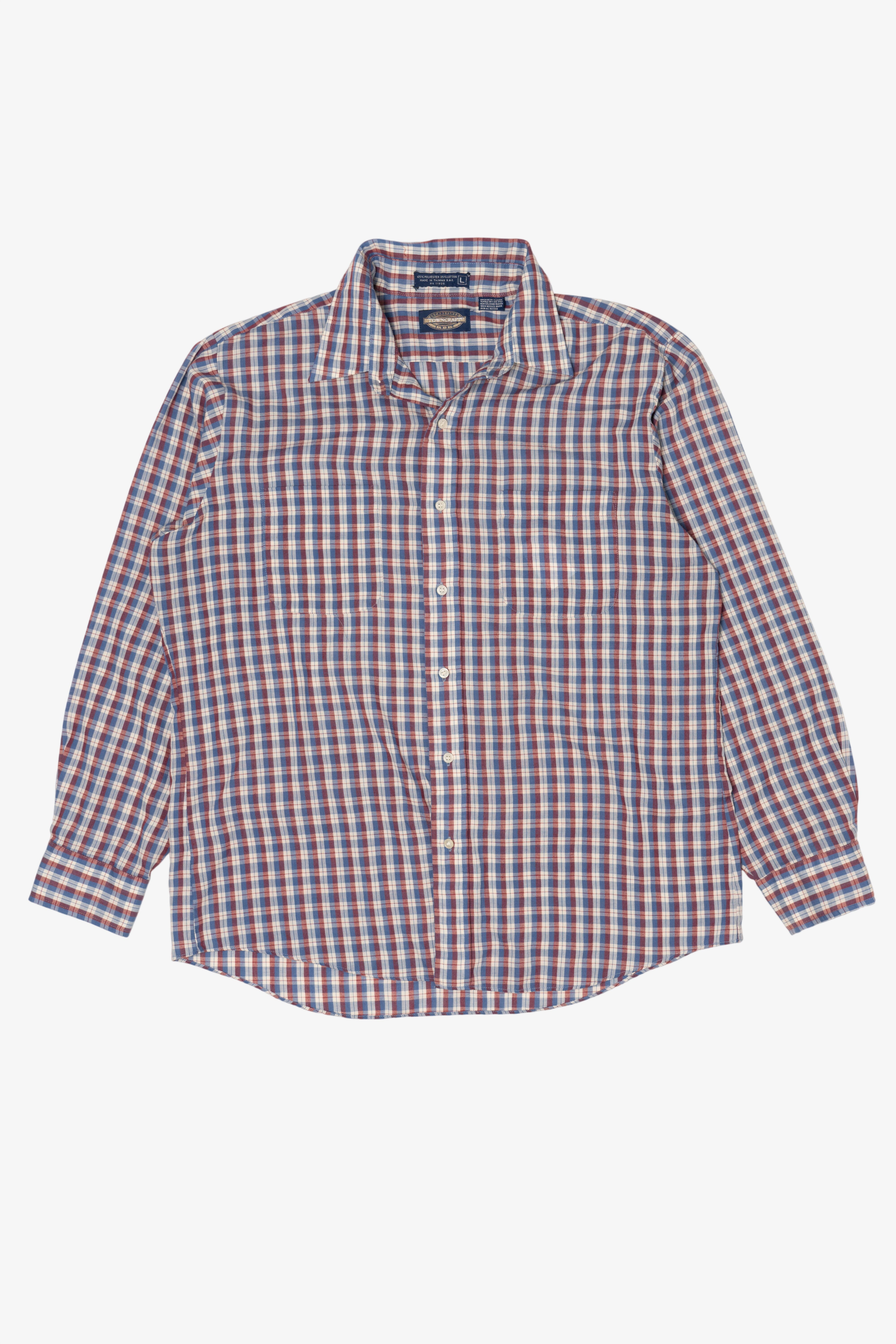 Vintage Towncraft Plaid Button Up Shirt (1980s)