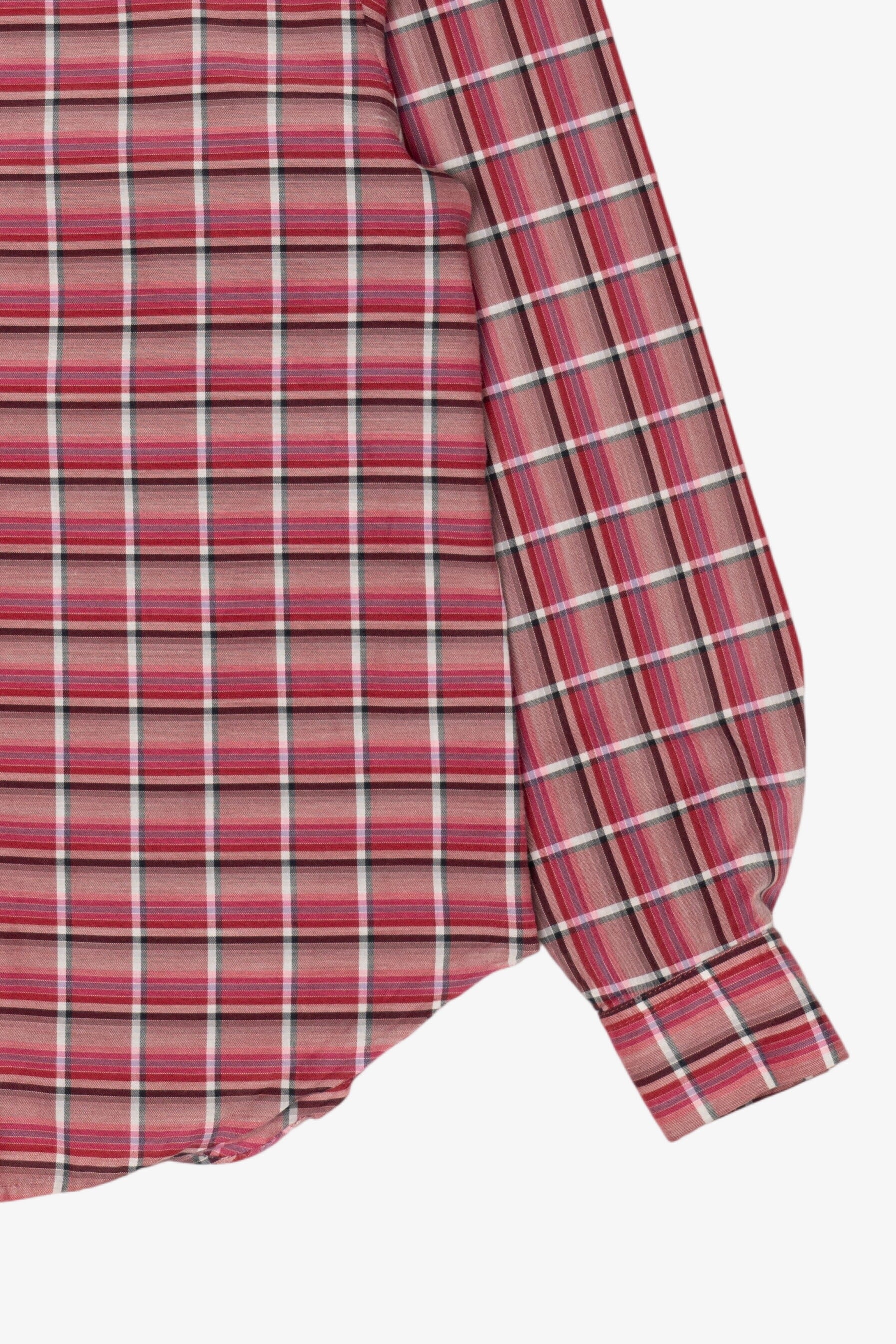 Vintage Red Plaid Ecco Bay Button Up Shirt (1970s)