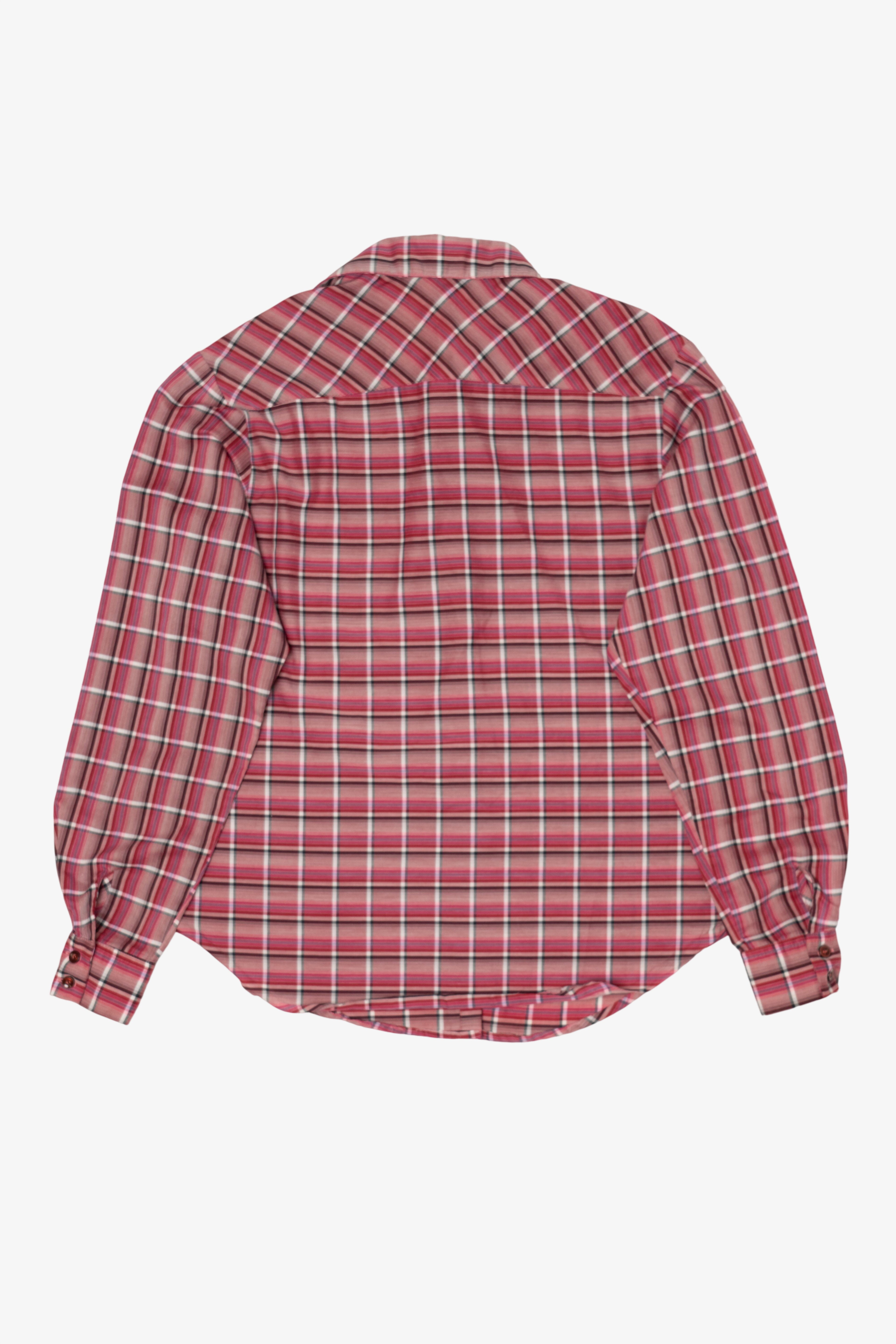 Vintage Red Plaid Ecco Bay Button Up Shirt (1970s)