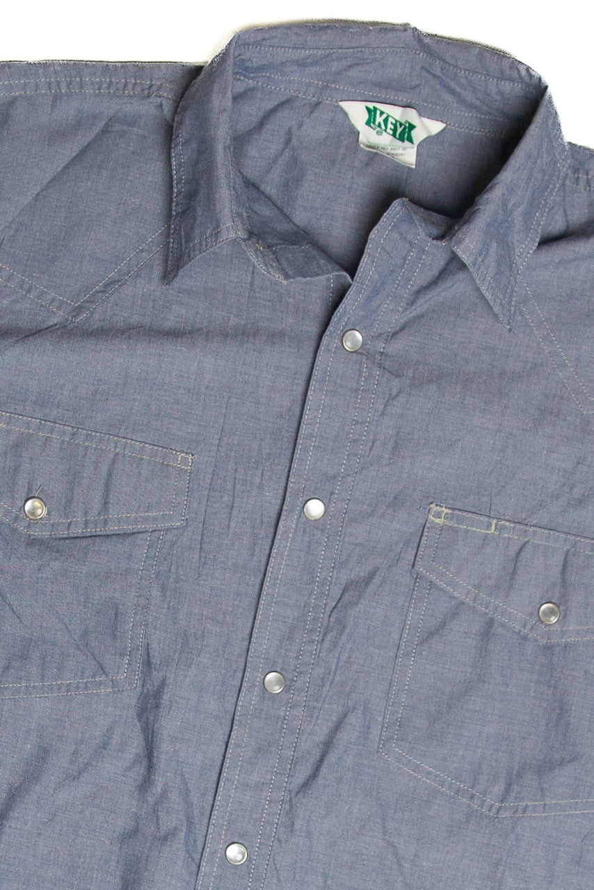 Vintage Key Button Up Shirt 1087
