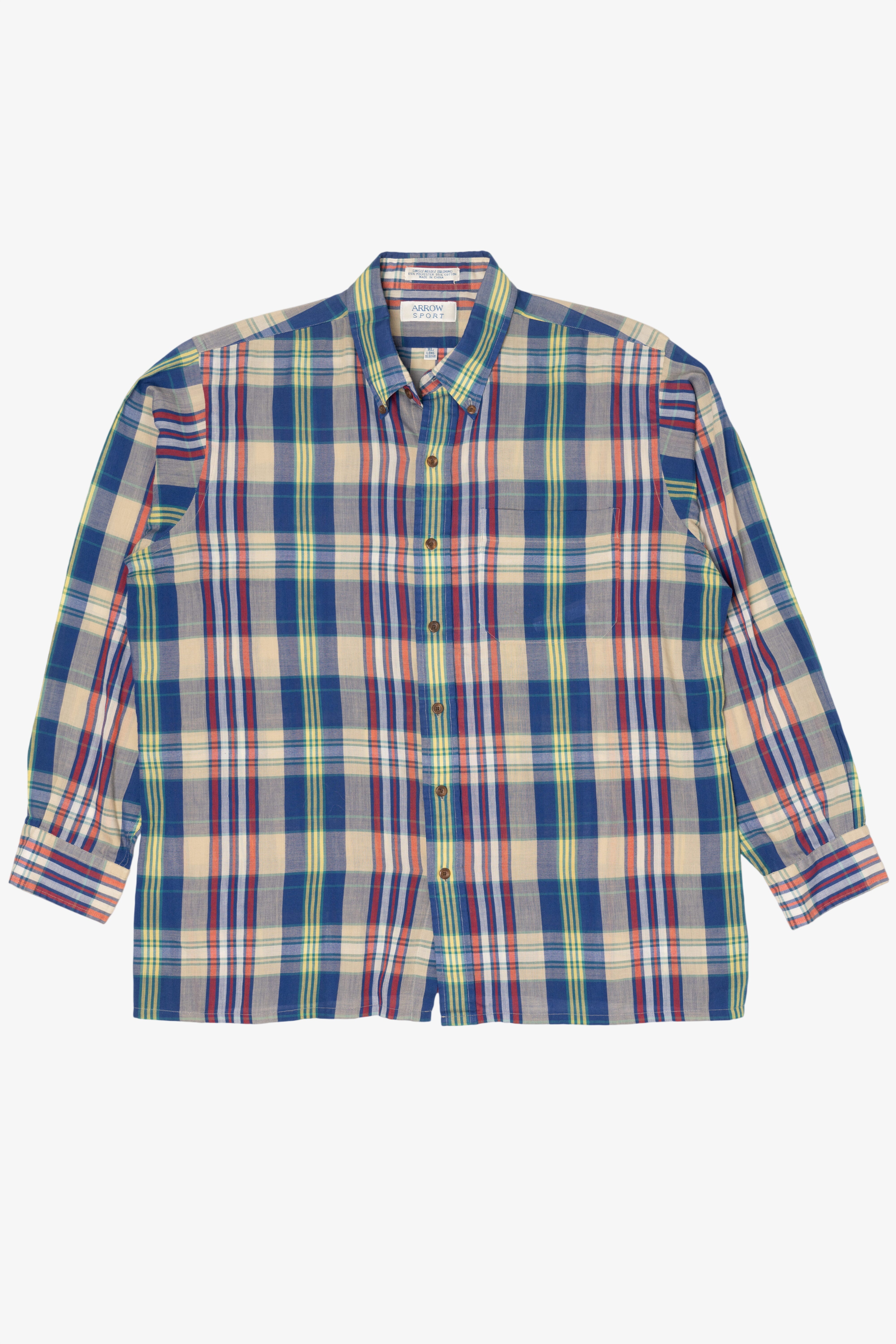 Vintage Arrow Sport Single Needle Tailoring Button Up Shirt (1980s