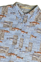 Recycled Columbia Fish Button Up Shirt