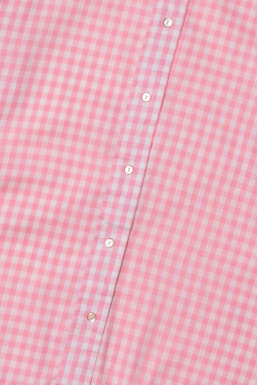 Vintage Pastel Pink Gingham Carroll Reed Button Up Shirt