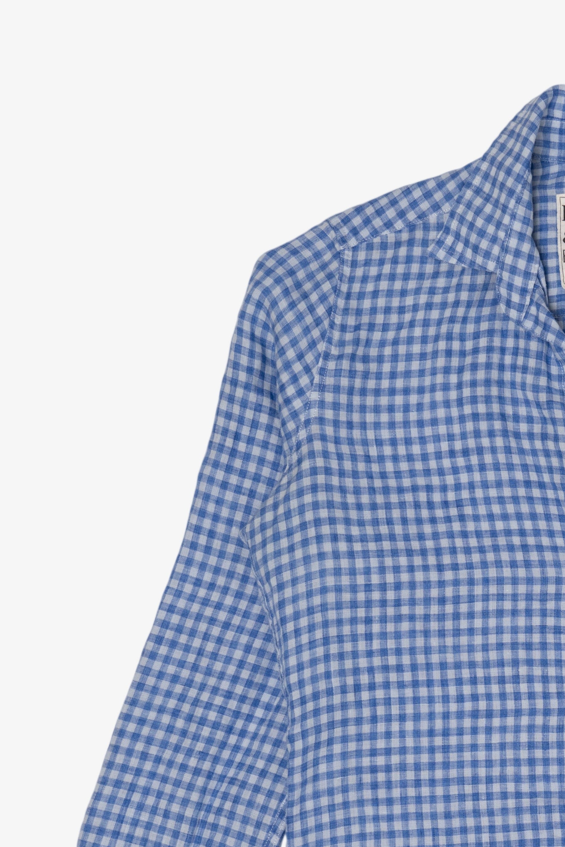 Blue Frank & Eileen Linen Button Up Shirt (2010s)