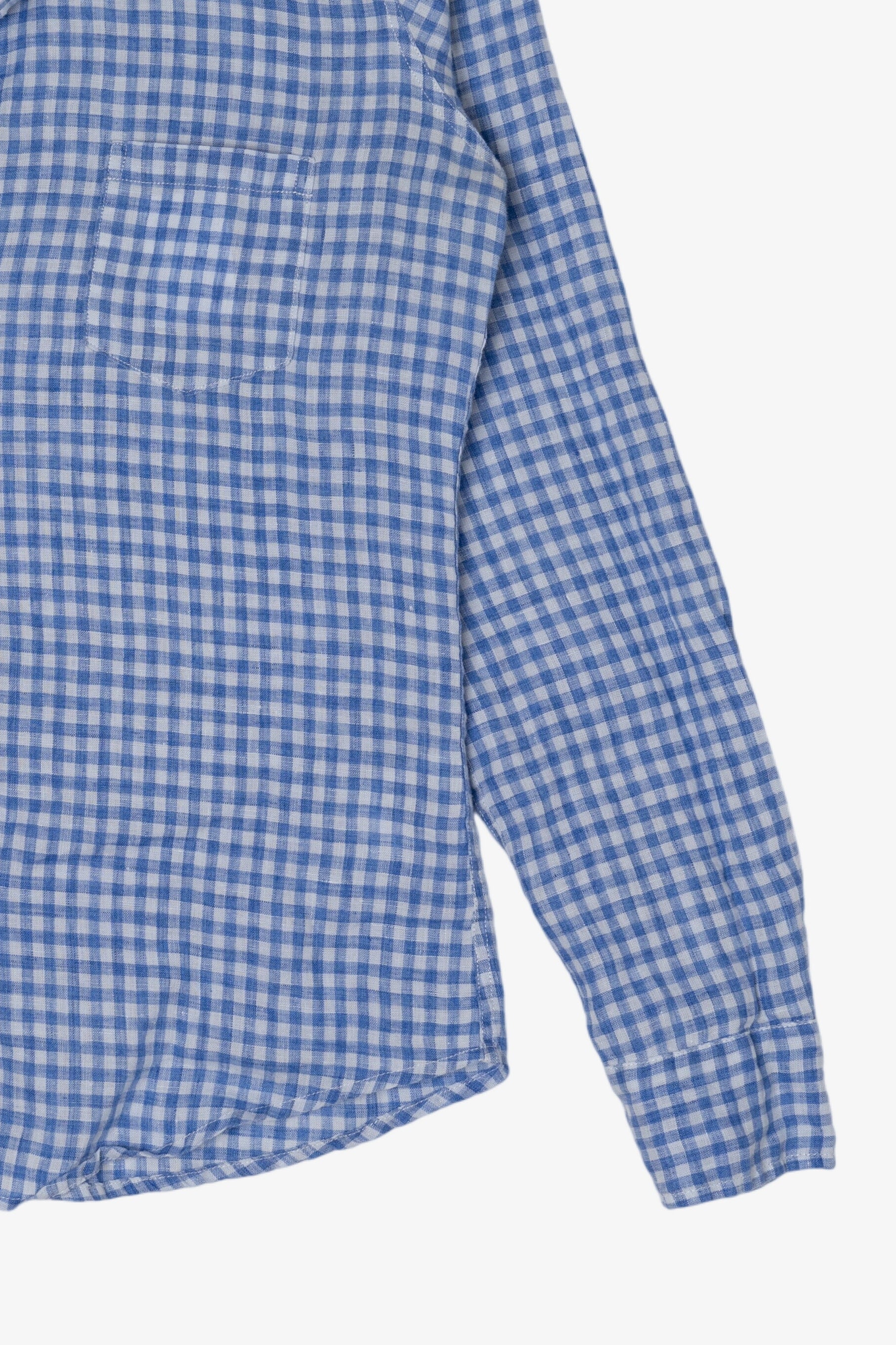 Blue Frank & Eileen Linen Button Up Shirt (2010s)