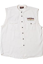 Vintage 2003 "Iron Horse Saloon" Bike Week Cut Off Button Up Shirt
