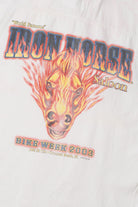 Vintage 2003 "Iron Horse Saloon" Bike Week Cut Off Button Up Shirt