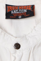 Vintage 2003 "Iron Horse Saloon" Bike Week Cut Off Button Up Shirt