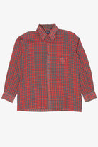 Vintage Red Plaid Arrow Button Up Shirt (1990s)