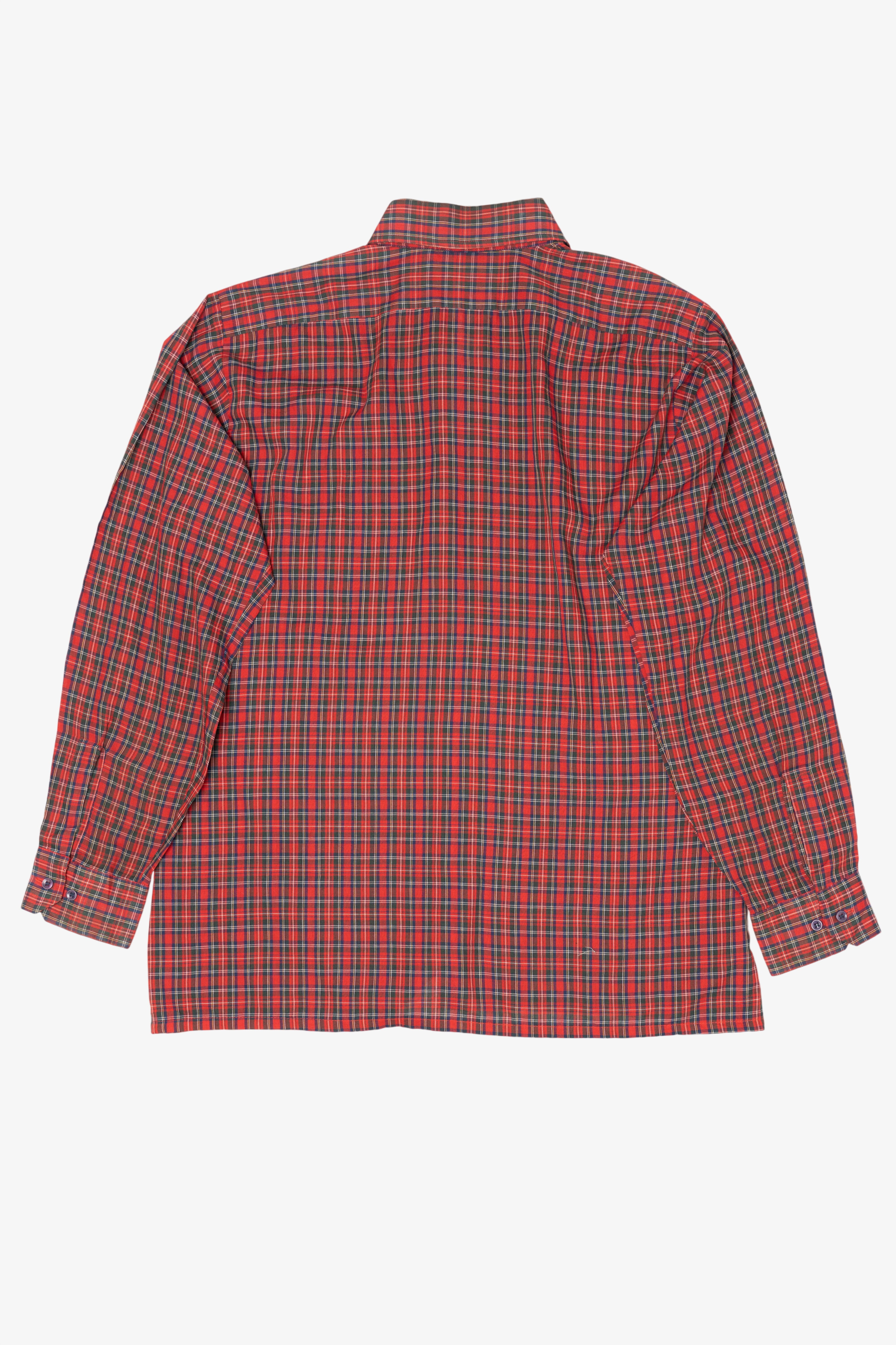Vintage Red Plaid Arrow Button Up Shirt (1990s)