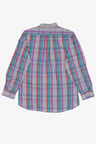 Vintage Gray Plaid Trent Sport Button Up Shirt (1990s)