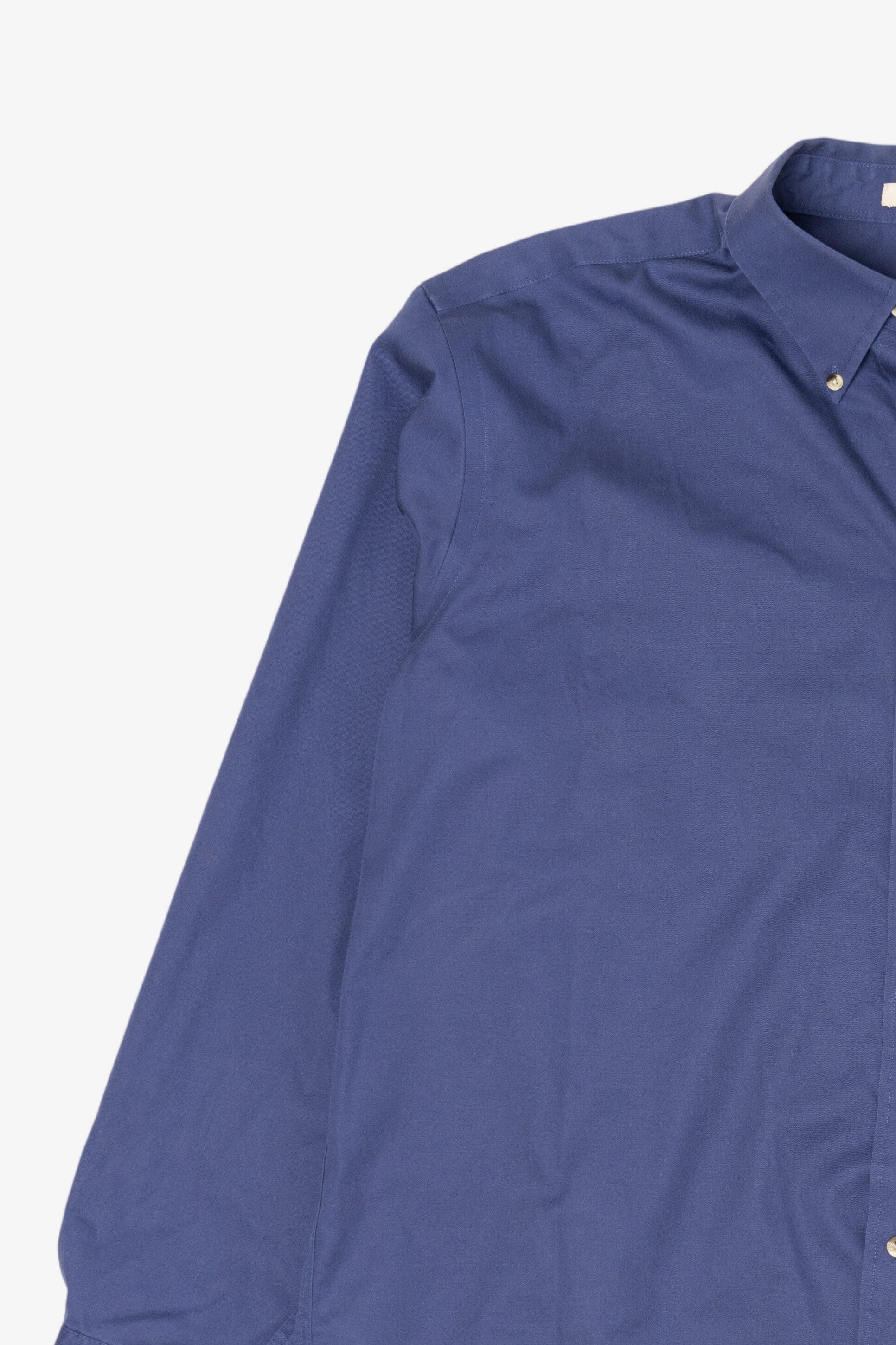 Vintage Blue L.L. Bean Wrinkle Resistant Button Up Shirt (1990s)