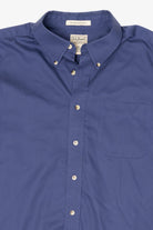 Vintage Blue L.L. Bean Wrinkle Resistant Button Up Shirt (1990s)