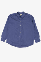 Vintage Blue L.L. Bean Wrinkle Resistant Button Up Shirt (1990s)