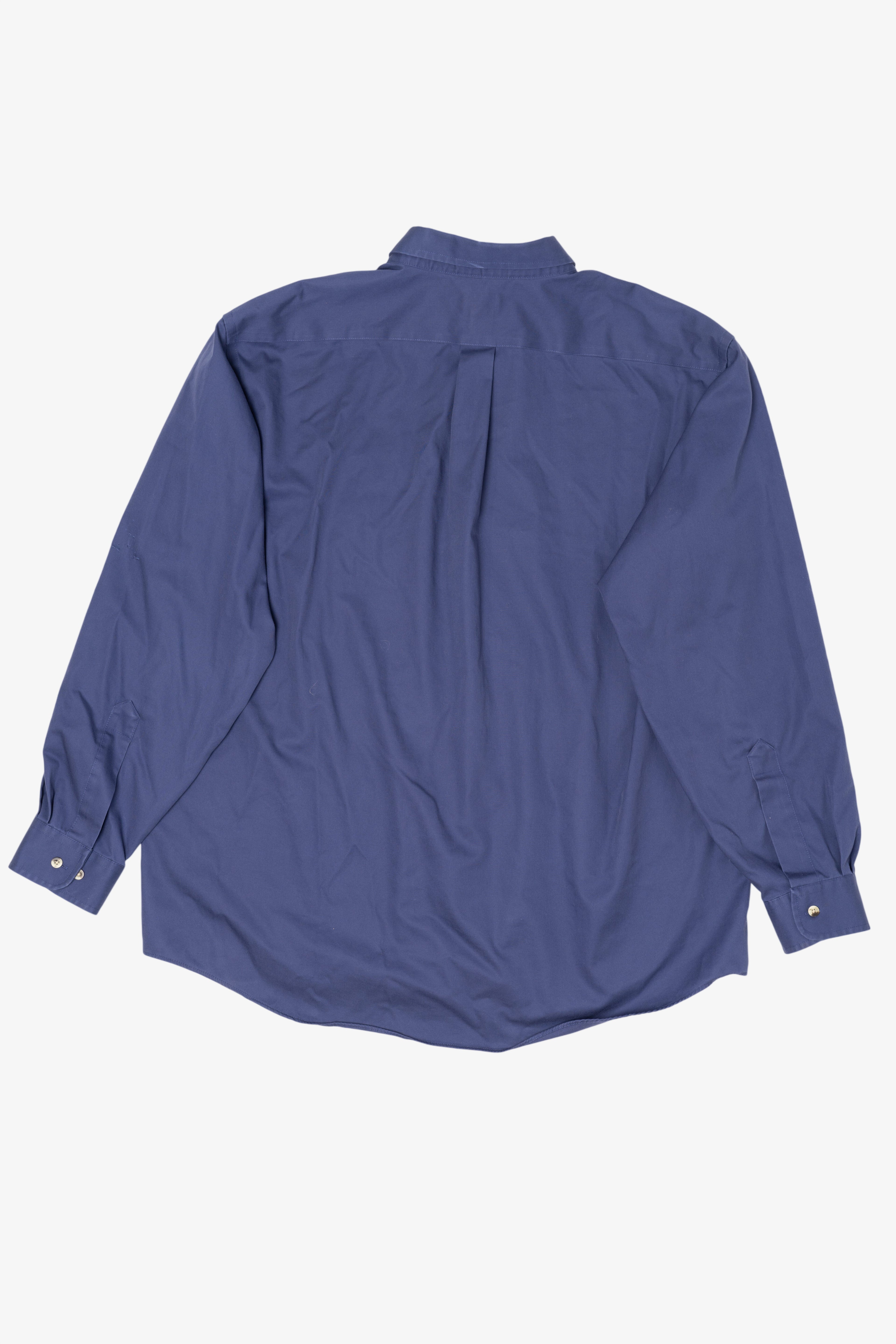 Vintage Blue L.L. Bean Wrinkle Resistant Button Up Shirt (1990s)