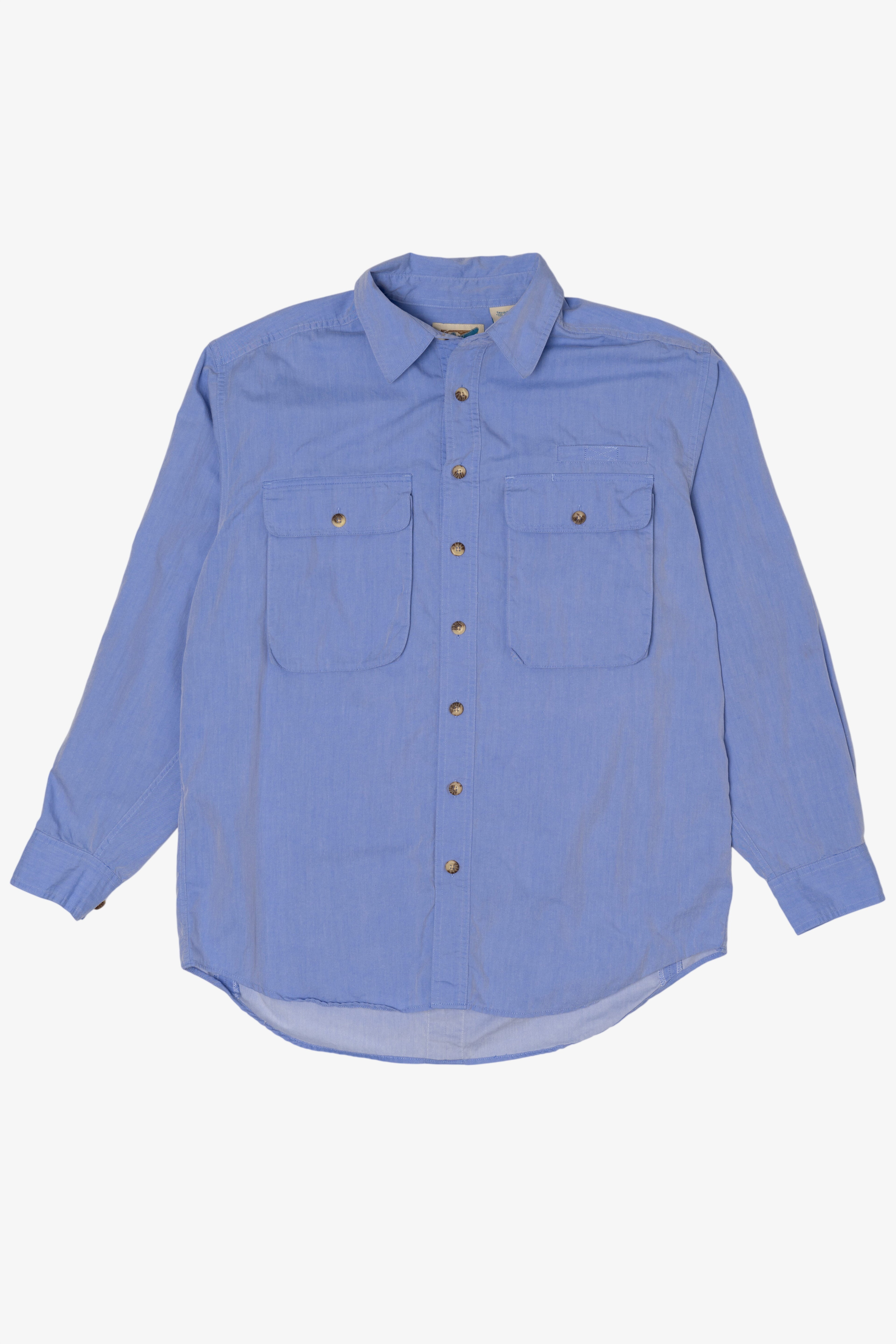 Vintage Blue Travel Smith Button Up Shirt (1990s)