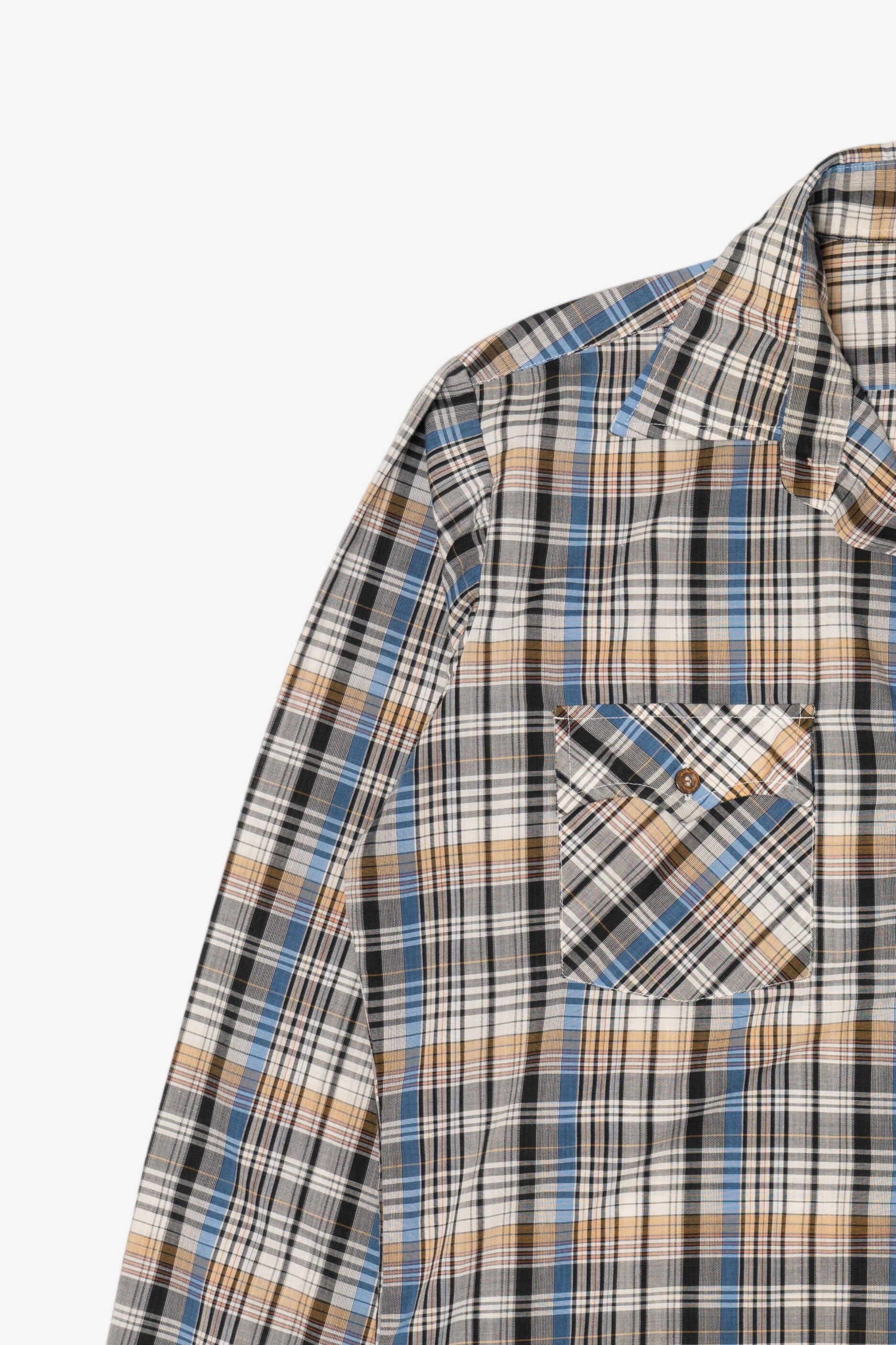 Vintage Kingsport Plaid Button Up Shirt (1980s)