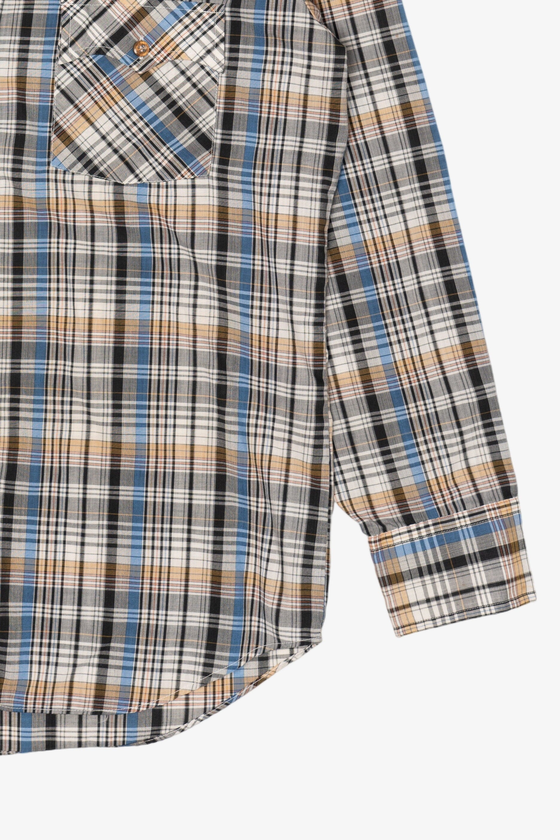 Vintage Kingsport Plaid Button Up Shirt (1980s)