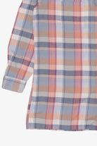 Vintage Sovereign Light Blue Plaid Permanent Press Button Up Shirt (1970s)