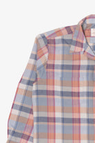 Vintage Sovereign Light Blue Plaid Permanent Press Button Up Shirt (1970s)
