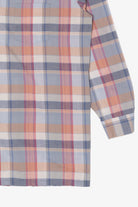 Vintage Sovereign Light Blue Plaid Permanent Press Button Up Shirt (1970s)