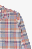 Vintage Sovereign Light Blue Plaid Permanent Press Button Up Shirt (1970s)