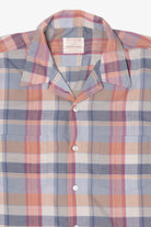 Vintage Sovereign Light Blue Plaid Permanent Press Button Up Shirt (1970s)
