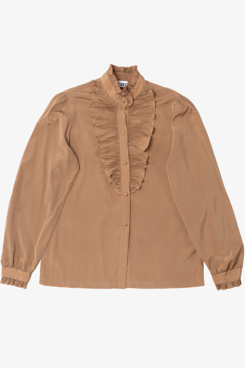 Vintage Ruffle Collar Koret Button Up Shirt