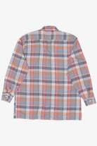 Vintage Sovereign Light Blue Plaid Permanent Press Button Up Shirt (1970s)