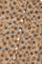 Vintage Sunflower Print Lisa Josephs Button Up Shirt