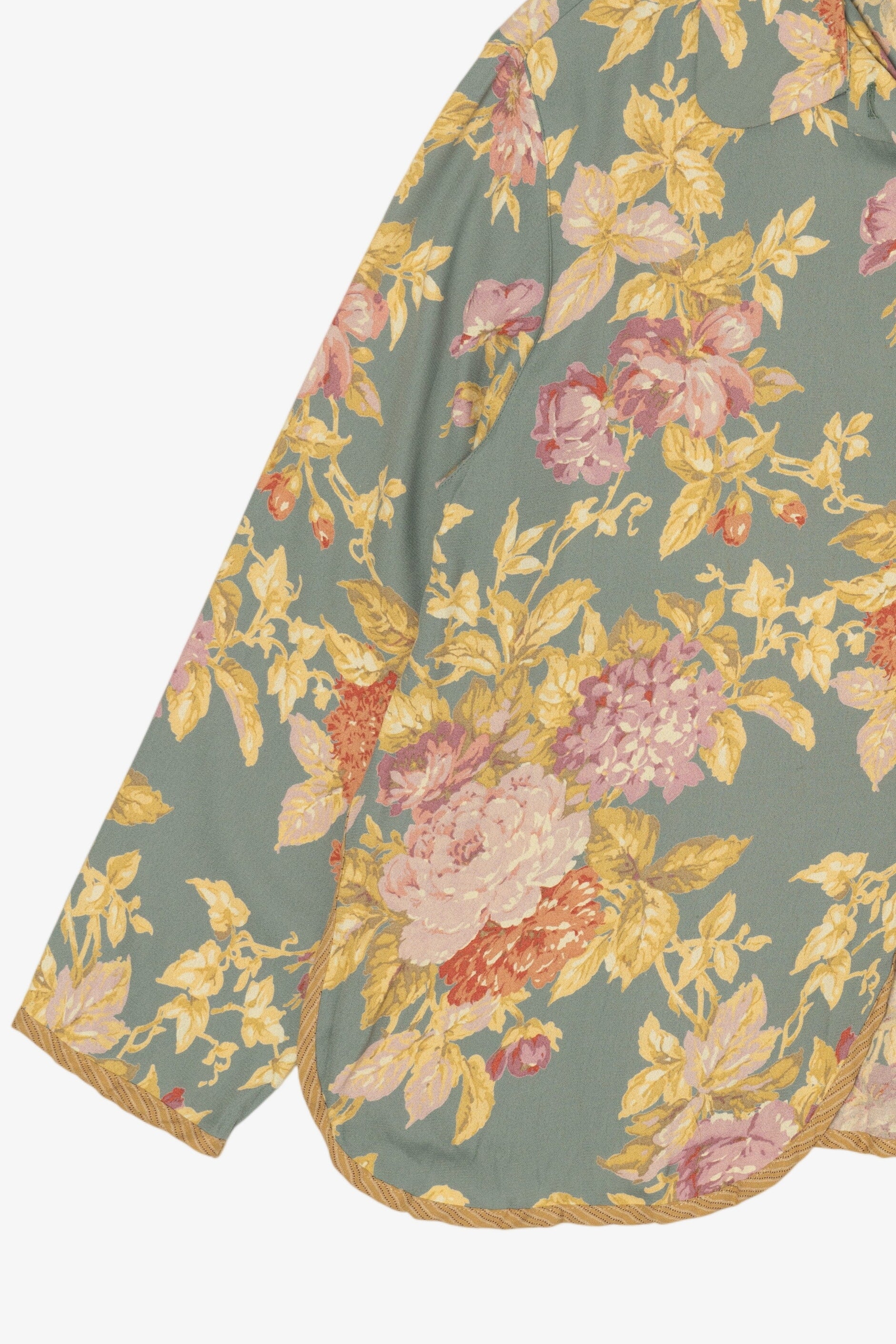 Vintage Carole Little Floral Button Up Blouse (1990s)