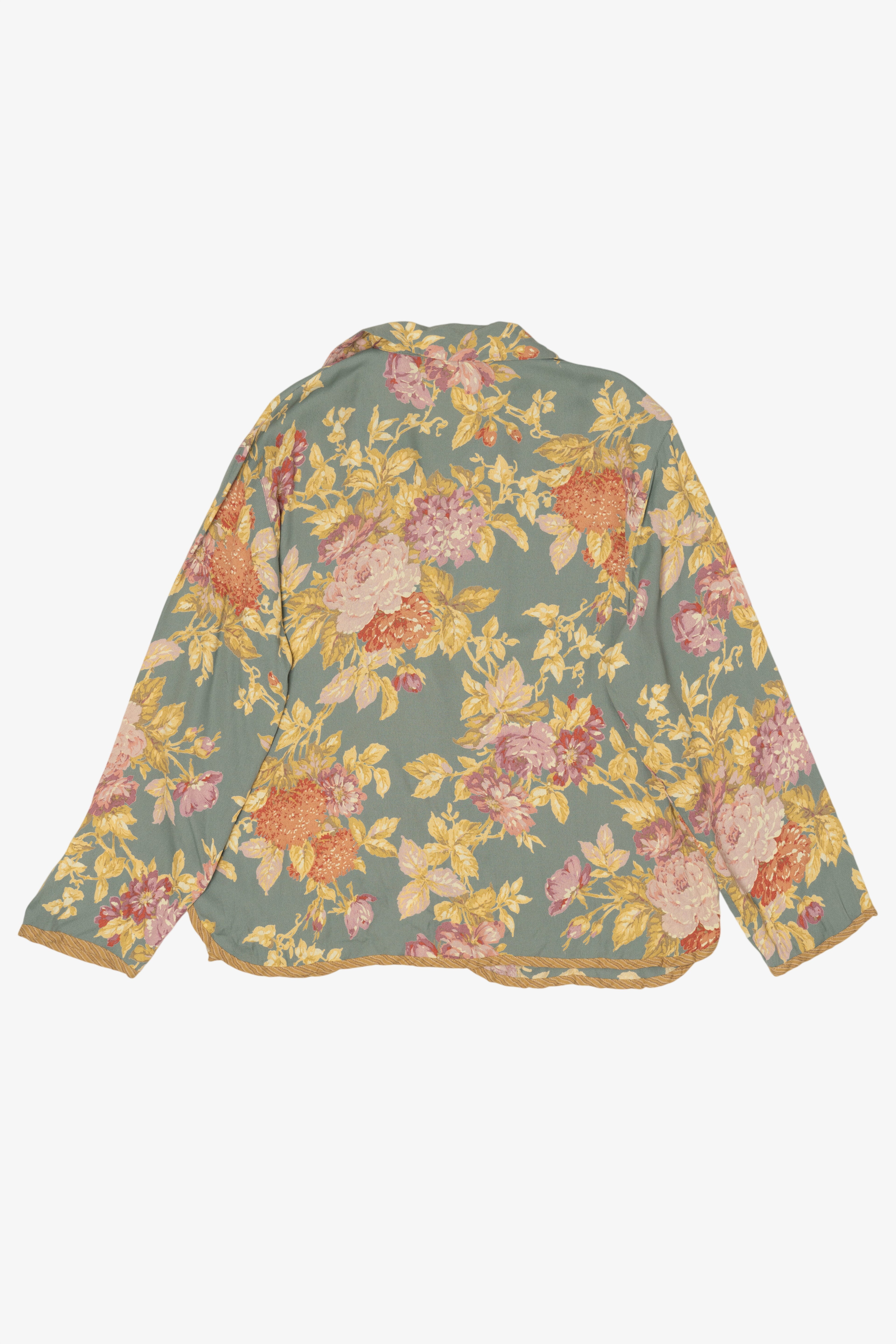 Vintage Carole Little Floral Button Up Blouse (1990s)