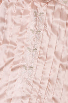 Vintage Embroidered Pleated Front Erena Button Up Shirt