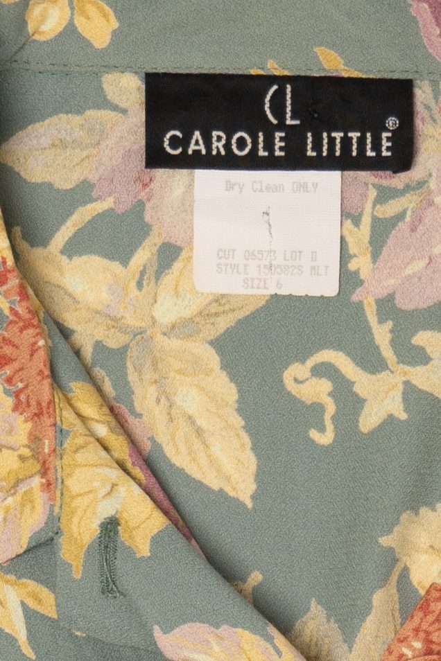Vintage Carole Little Floral Button Up Blouse (1990s)