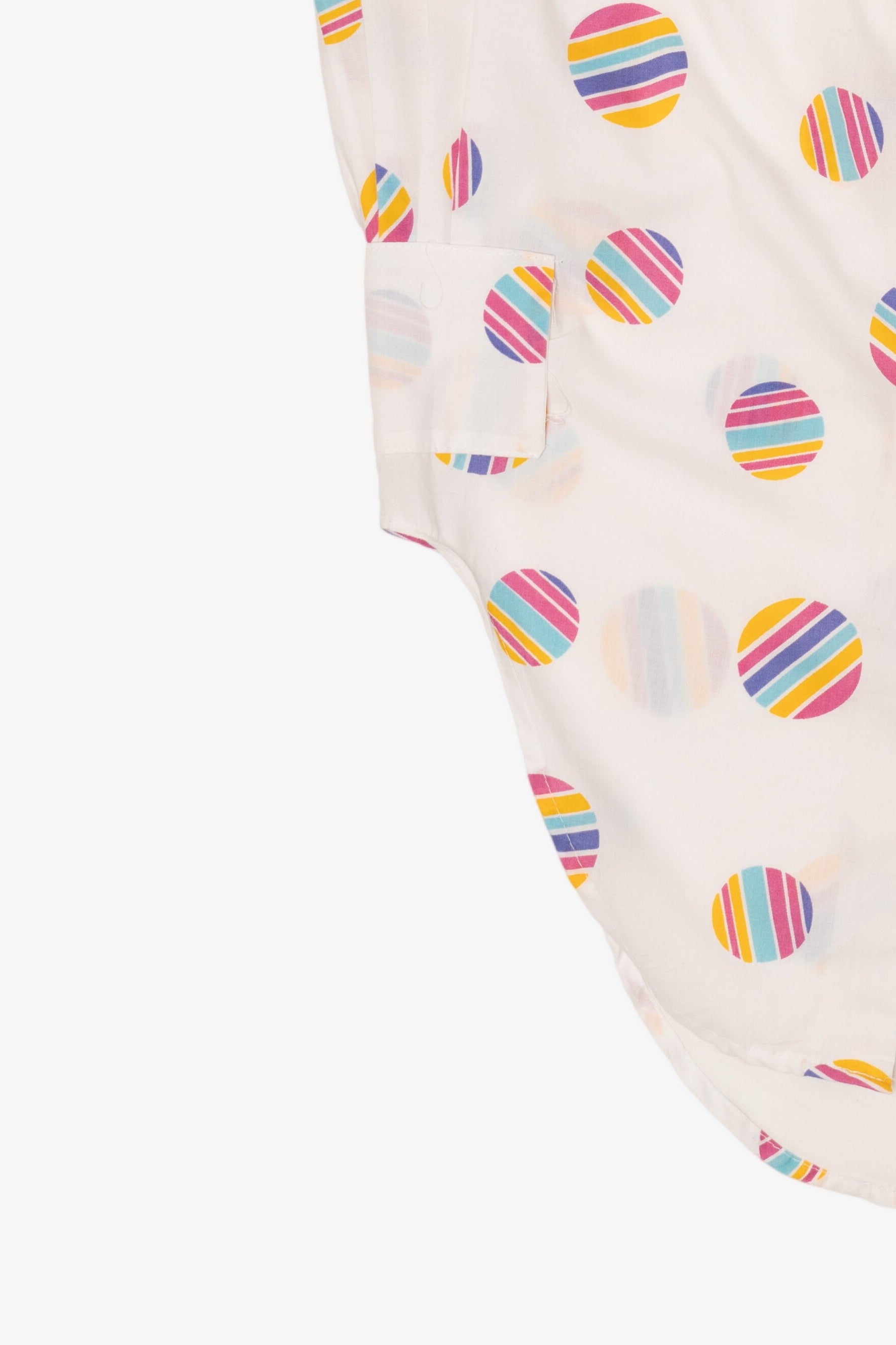 Vintage Tattoo Striped Colorful Button Up Shirt (1990s)
