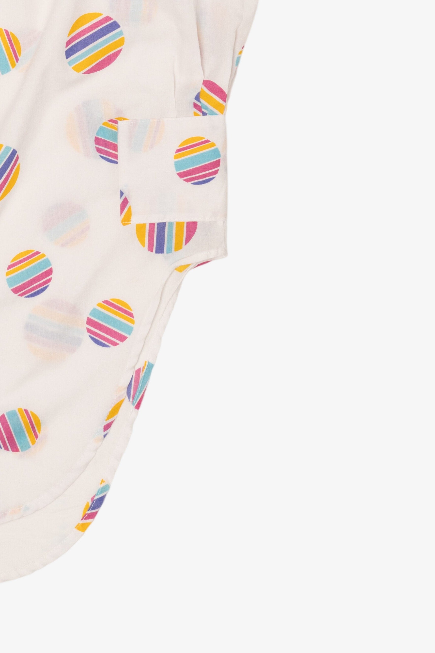 Vintage Tattoo Striped Colorful Button Up Shirt (1990s)