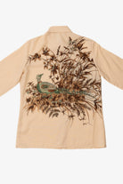 Vintage Peacock Wraparound Print Alex Coleman Button Up Shirt