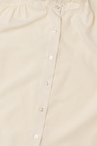 Vintage Lace Sleeve Mandarin Collar Button Up Shirt