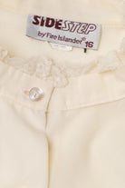 Vintage Lace Sleeve Mandarin Collar Button Up Shirt