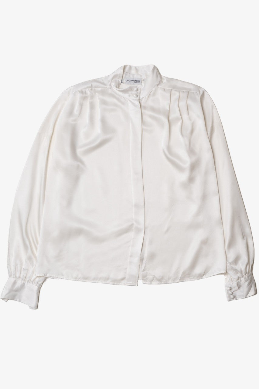 Vintage Silky White JH Collectibles Button Up Shirt