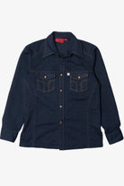 Vintage Dickies Poly Denim Snap Button Up Shirt